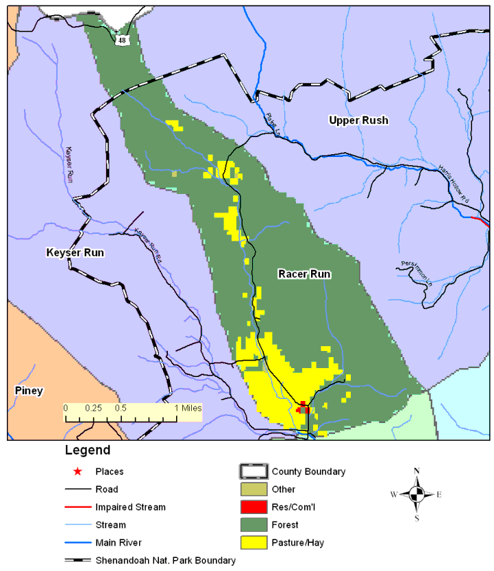 Racer Run, Topographic Map